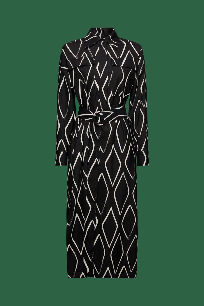 Robe-chemise imprimée, BLACK, detail image number 6