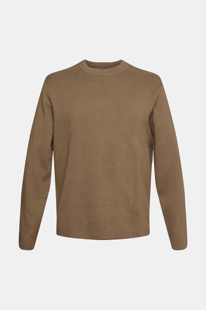 Pull-over en maille, KHAKI GREEN, overview