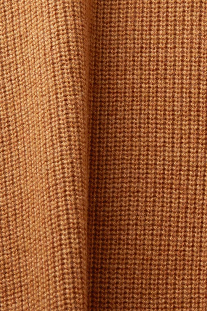 Cardigan long à capuche sans fermeture, CARAMEL, detail image number 5