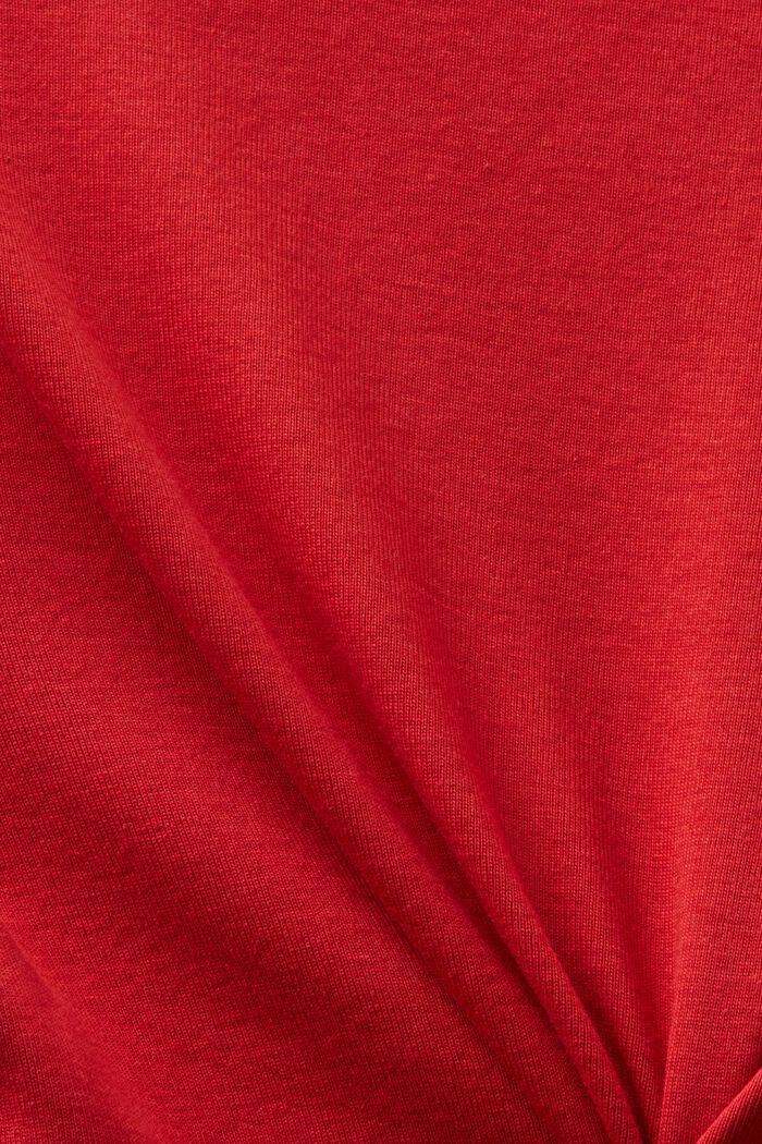 T-shirt en coton à manches courtes, DARK RED, detail image number 4