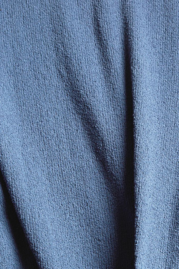 Polo d’aspect maille bouclette, GREY BLUE, detail image number 5