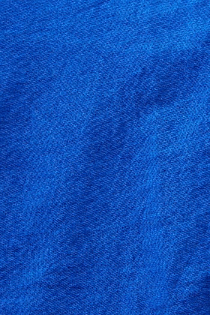 Chemise en coton et lin, BRIGHT BLUE, detail image number 5
