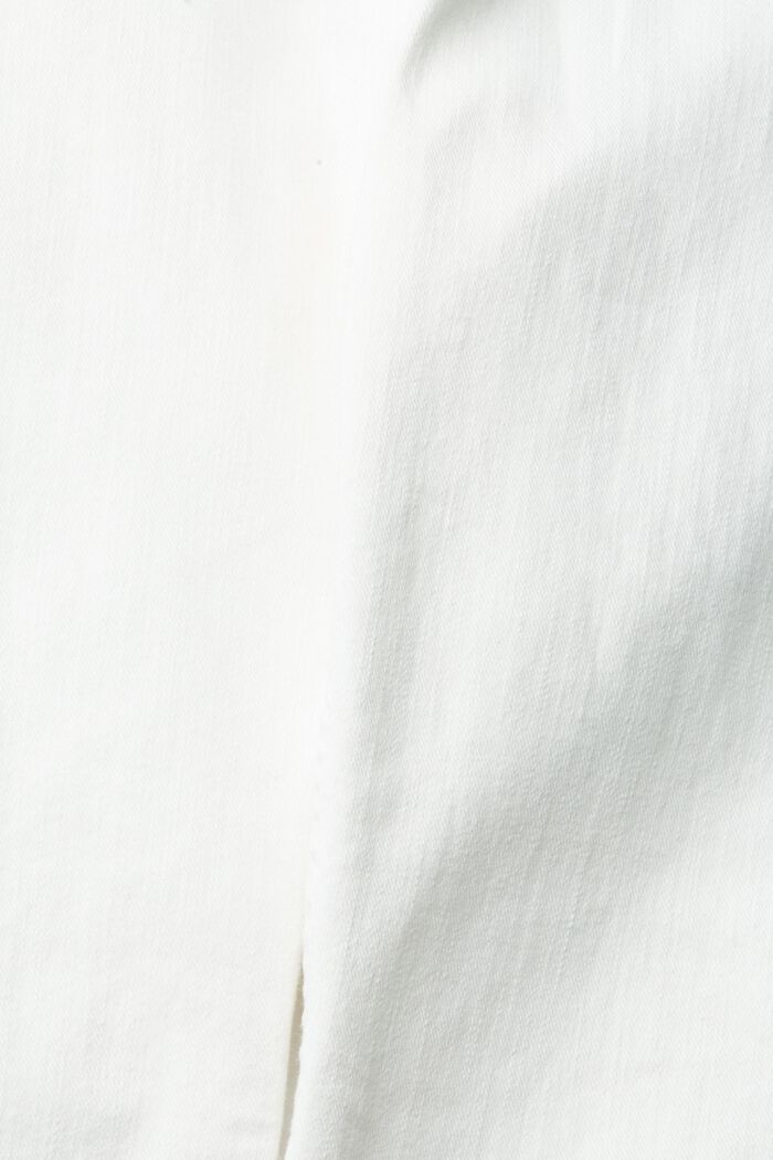 Pantalon en coton stretch, OFF WHITE, detail image number 4