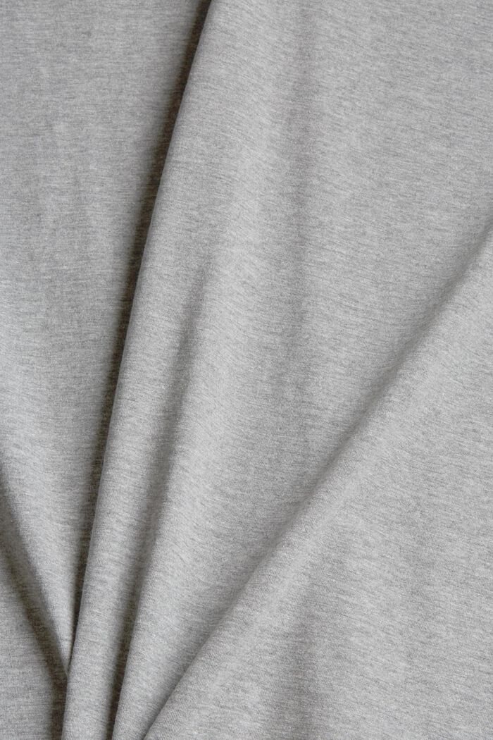 T-shirt en jersey orné d´un logo imprimé, LENZING™ ECOVERO™, MEDIUM GREY, detail image number 4