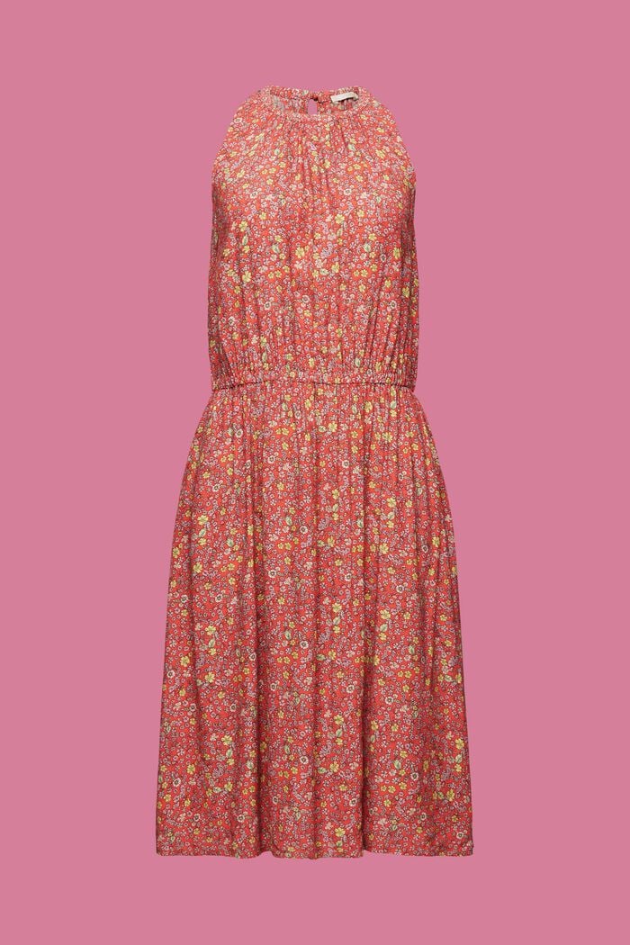 Mini-robe à motif, CORAL ORANGE, detail image number 7