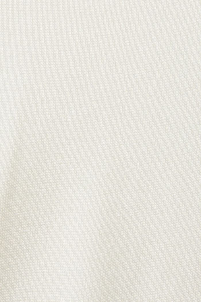 Pull-over à manches longues et col cheminée, OFF WHITE, detail image number 6