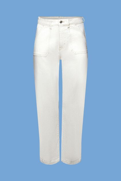 Jean taille haute de coupe Dad, OFF WHITE, overview