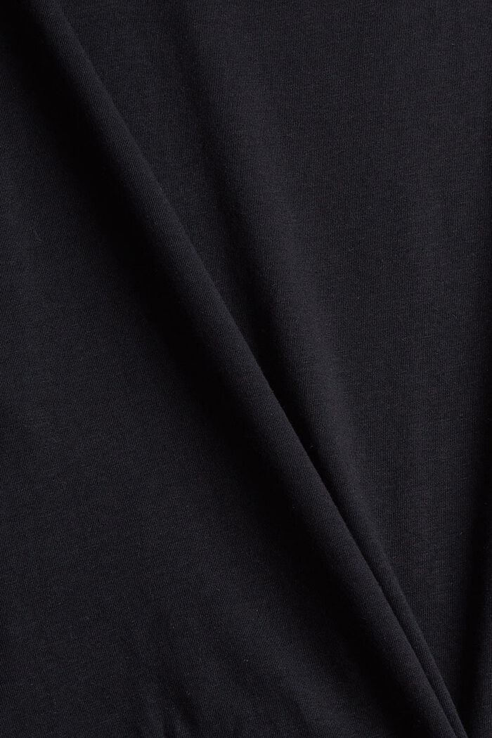Lot de 2 : t-shirt basique en coton biologique mélangé, BLACK, detail image number 5