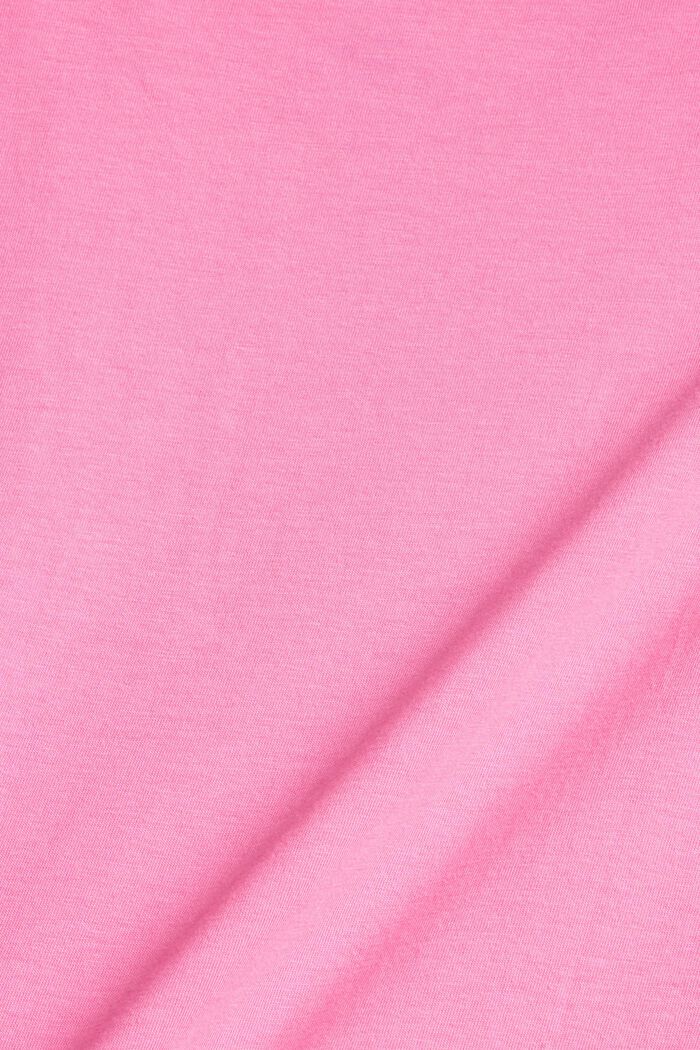 T-shirt à imprimé, bio coton, PINK, detail image number 4