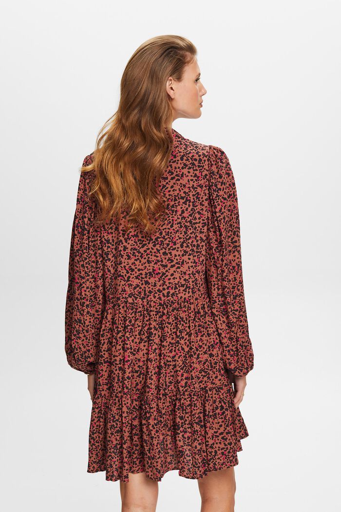 Mini-robe imprimée, en LENZING™ ECOVERO™, TOFFEE, detail image number 3