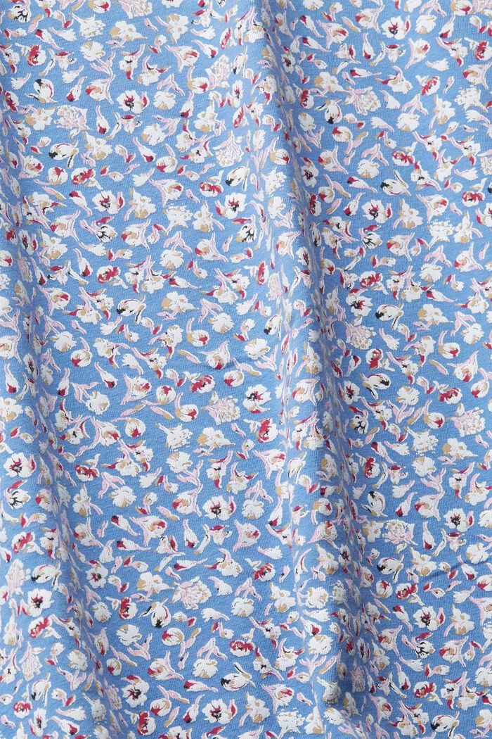T-shirt CURVY à motif imprimé, en coton biologique, LIGHT BLUE LAVENDER, detail image number 1