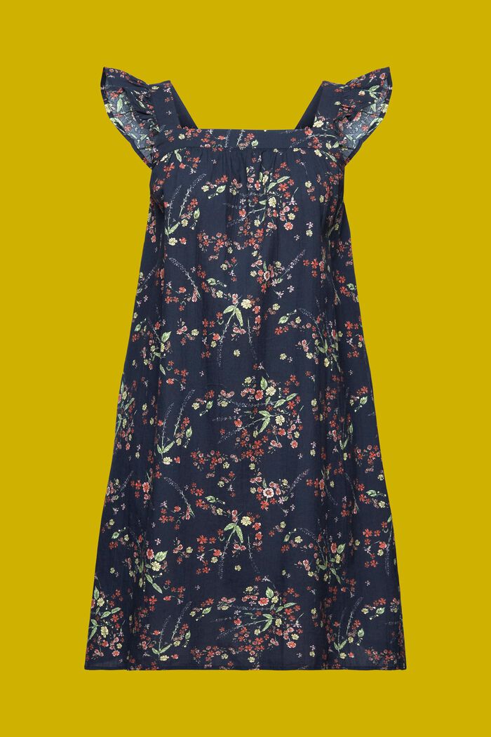 Mini-robe imprimée, 100 % coton, DARK BLUE, detail image number 7