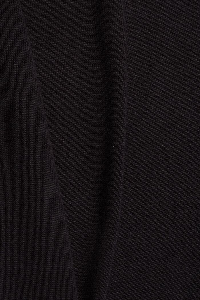 Pull-over basique, 100 % coton Pima, BLACK, detail image number 4