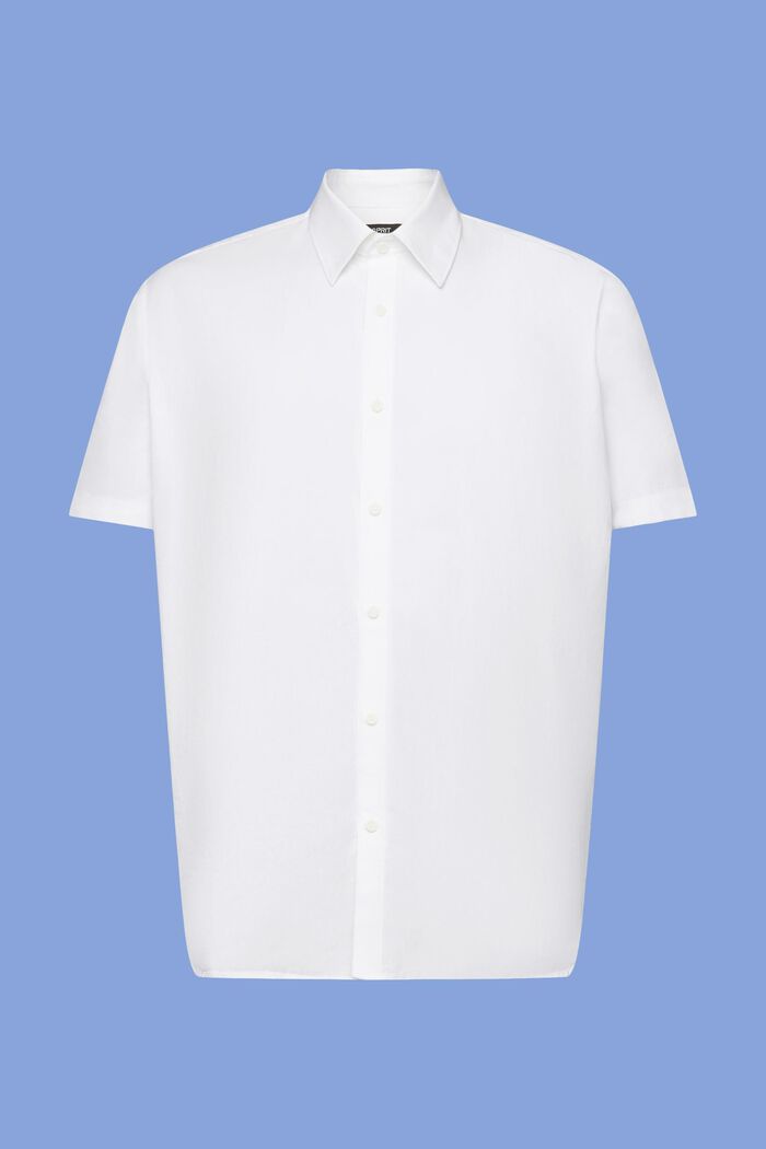 Chemise à manches courtes et col boutonné, WHITE, detail image number 6