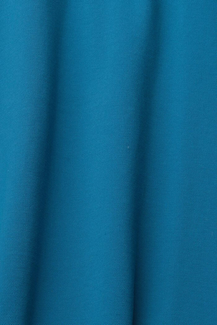 Polo en piqué de coton, PETROL BLUE, detail image number 1