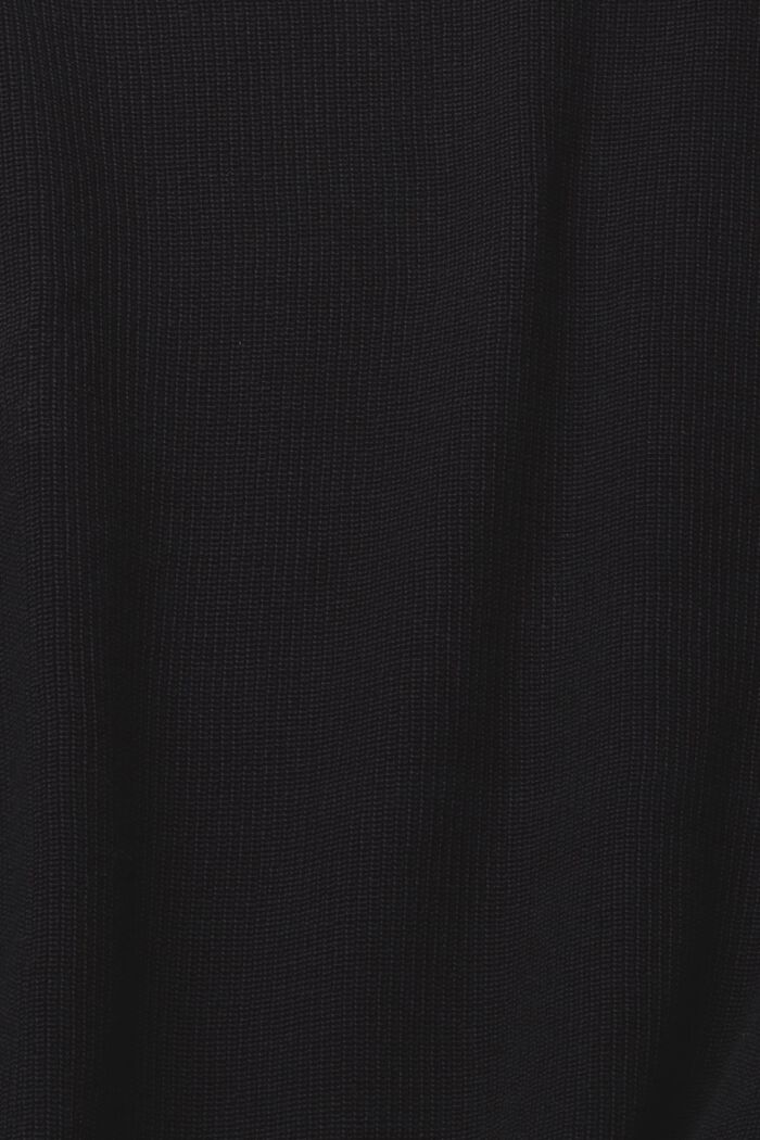 Pull-over tricoté à manches chauve-souris, BLACK, detail image number 5