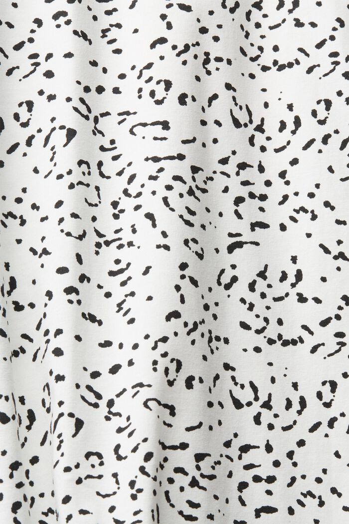T-shirt CURVY à motif imprimé, en coton biologique, OFF WHITE, detail image number 0