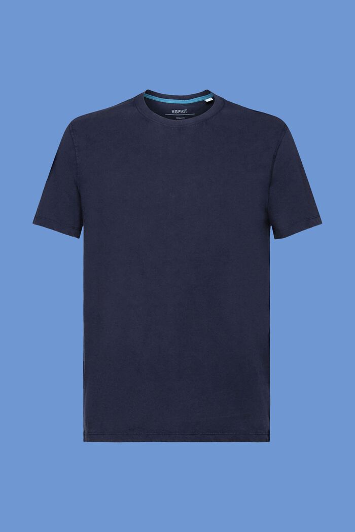 T-shirt en jersey teint en pièce, 100 % coton, NAVY, detail image number 6