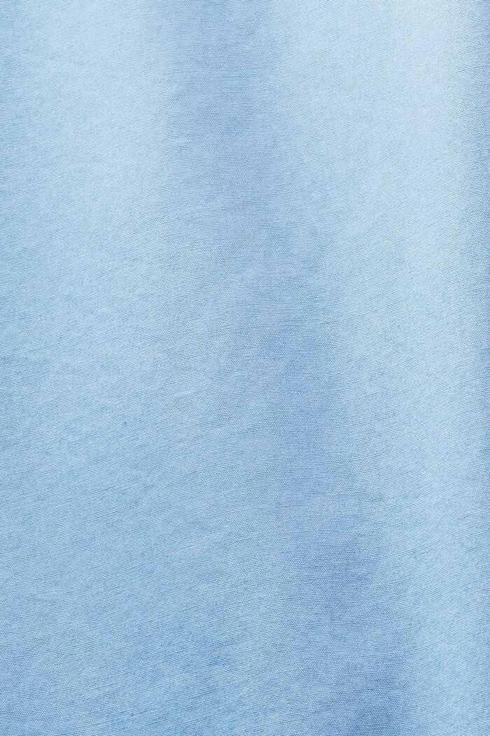 Chemise à col boutonné en popeline, 100 % coton, LIGHT BLUE, detail image number 6