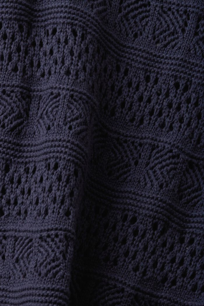 Pull-over en coton durable texturé, NEW NAVY, detail image number 4