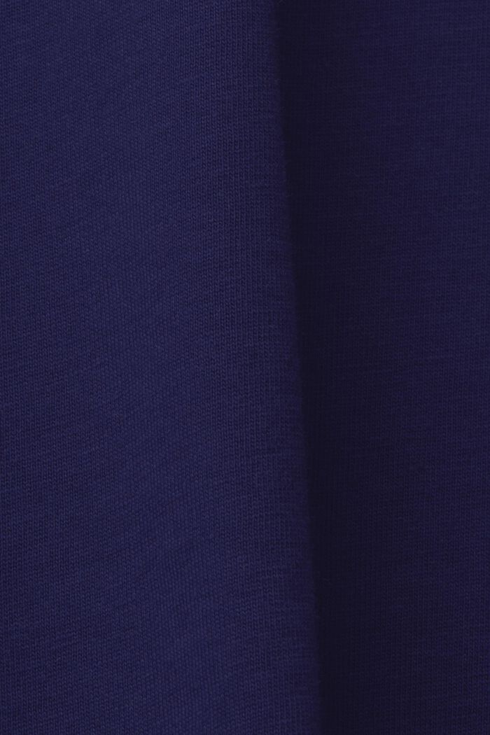 T-shirt à encolure ronde orné d’un imprimé, 100 % coton, DARK BLUE, detail image number 5