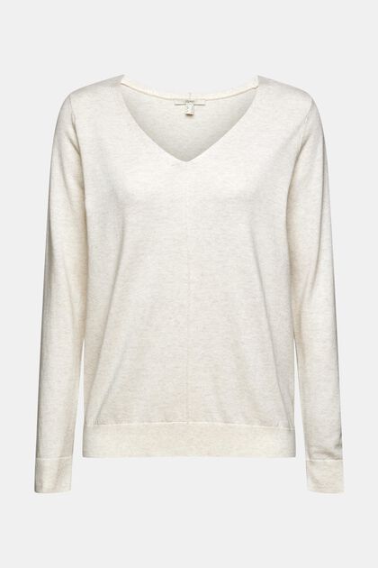 Pull-over en fine maille, 100 % coton