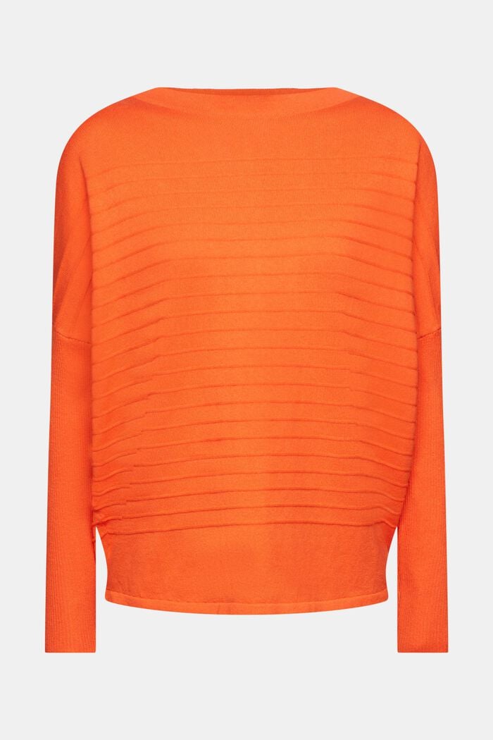 Pull-over rayé, ORANGE RED, detail image number 6