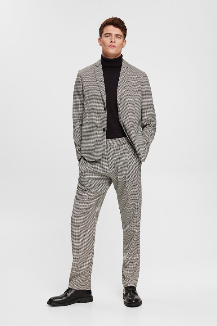 Pantalon mix & match PIED-DE-POULE, BLACK, detail image number 5