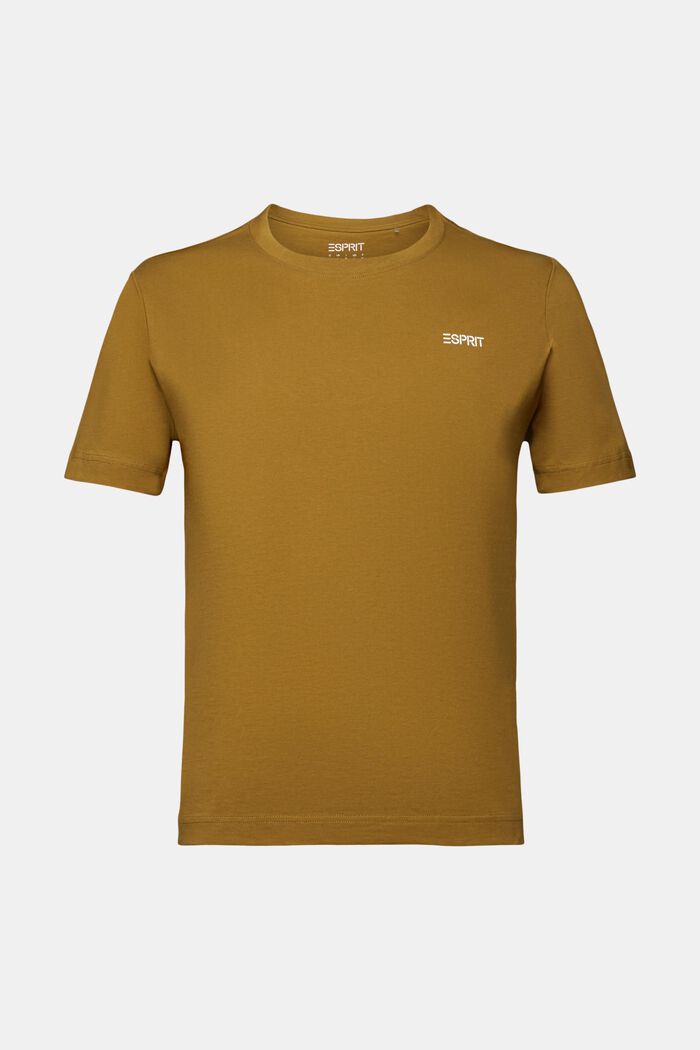 T-shirt en jersey de coton animé d’un logo, OLIVE, detail image number 5