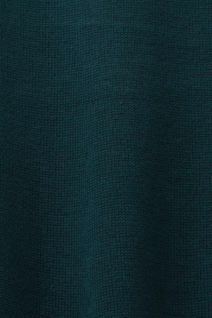 Mini-robe en maille à col roulé, EMERALD GREEN, detail image number 4