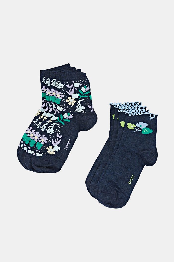 Lot de 4 paires de chaussettes à motifs dans un coffret-cadeau, SORTIMENT, detail image number 0