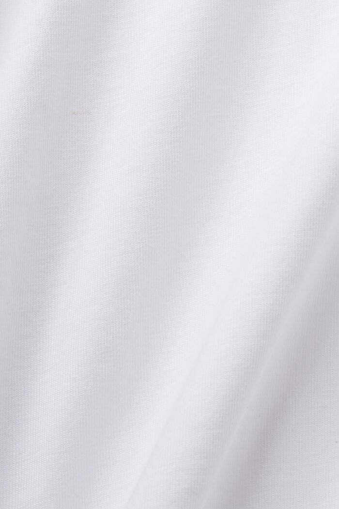 T-shirt orné d’un imprimé sur la poitrine, 100 % coton, WHITE, detail image number 5