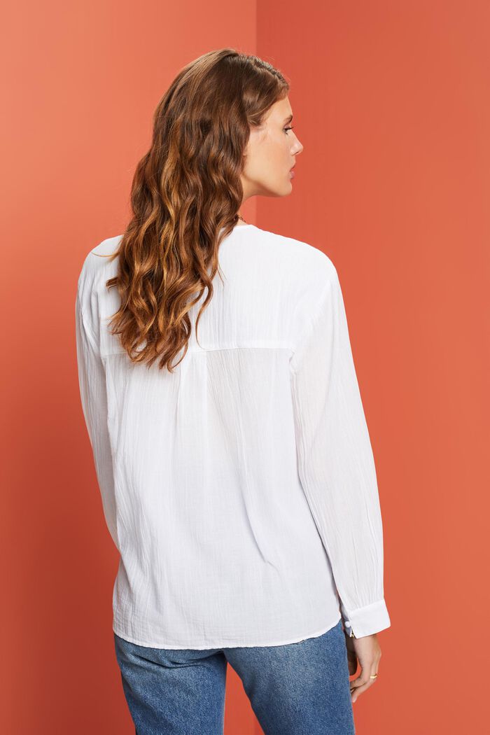 Blouses woven Loose fit, WHITE, detail image number 3
