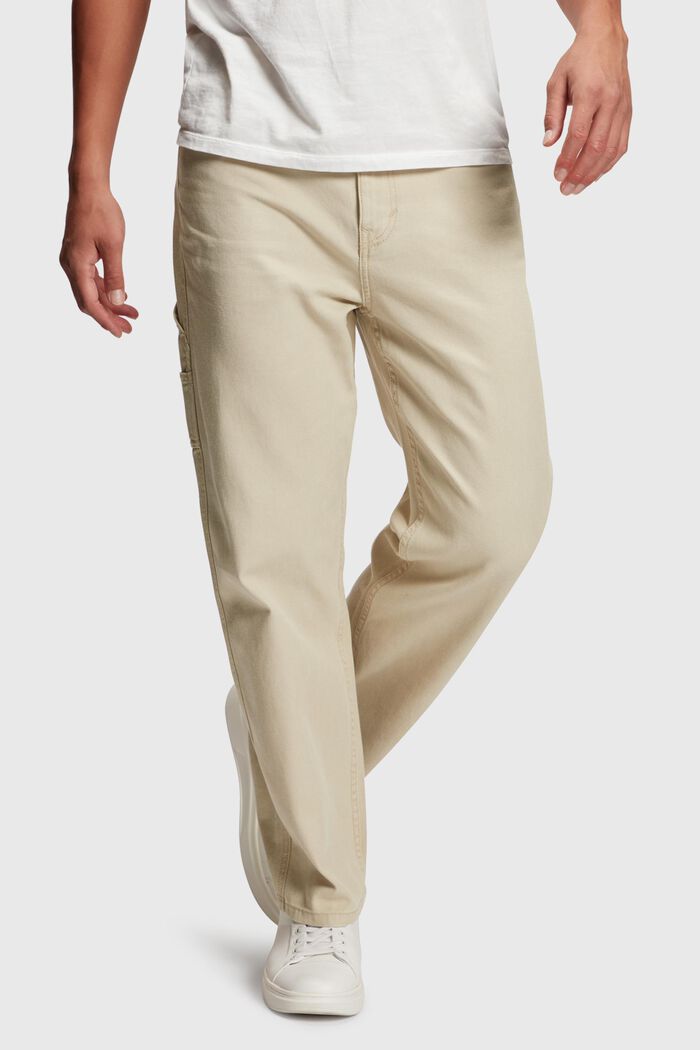 Chino carpenter de coupe Straight Fit, SAND, detail image number 0