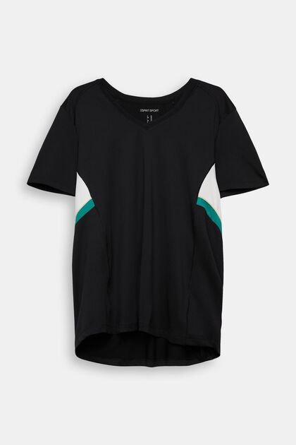 T-shirt de sport CURVY, BLACK, overview