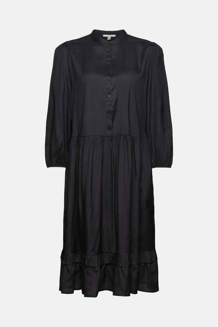 Robe-chemise en 100 % viscose, BLACK, detail image number 7