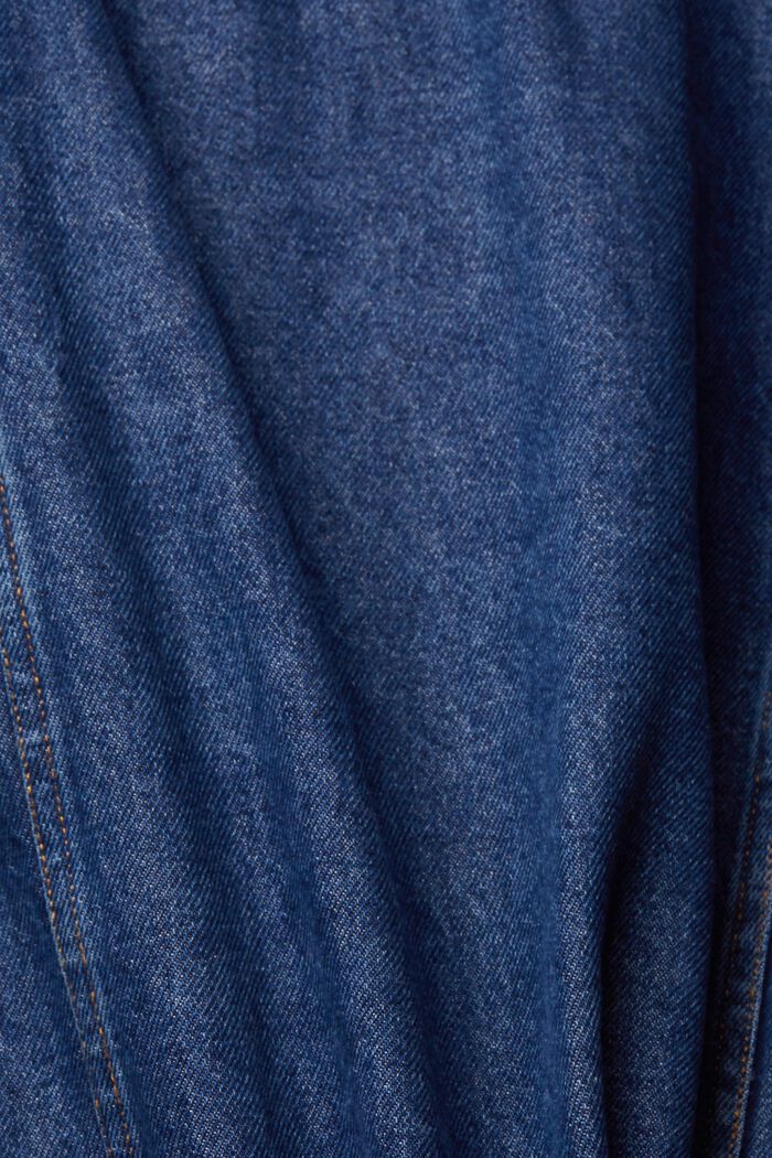 Robe en jean munie d’une ceinture à nouer, BLUE DARK WASHED, detail image number 5