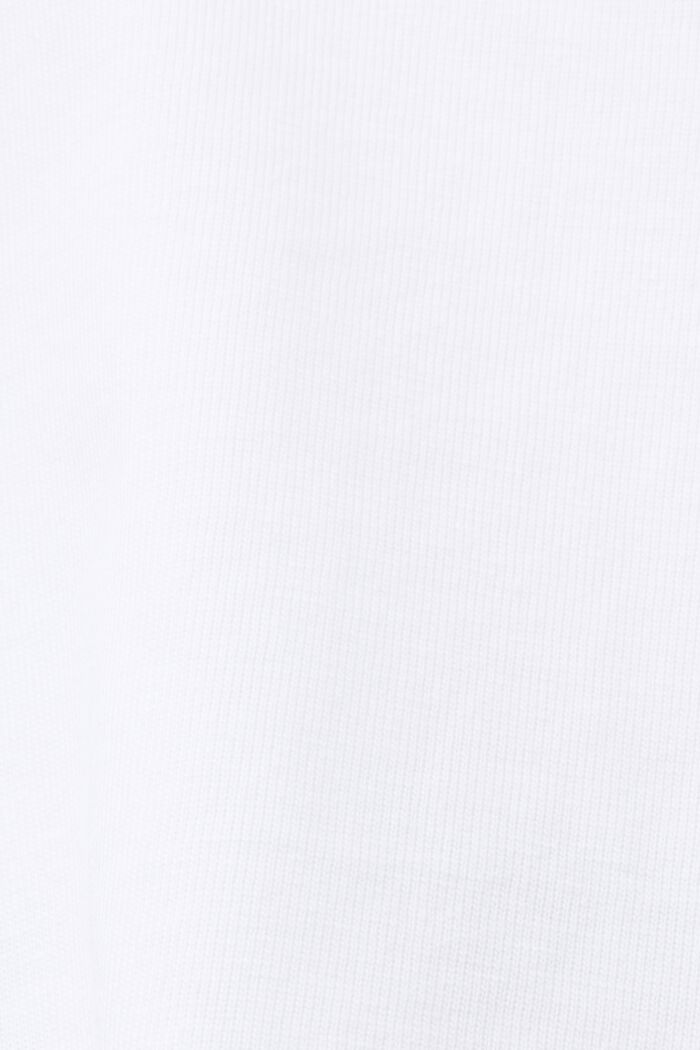 T-shirt en coton imprimé, WHITE, detail image number 4
