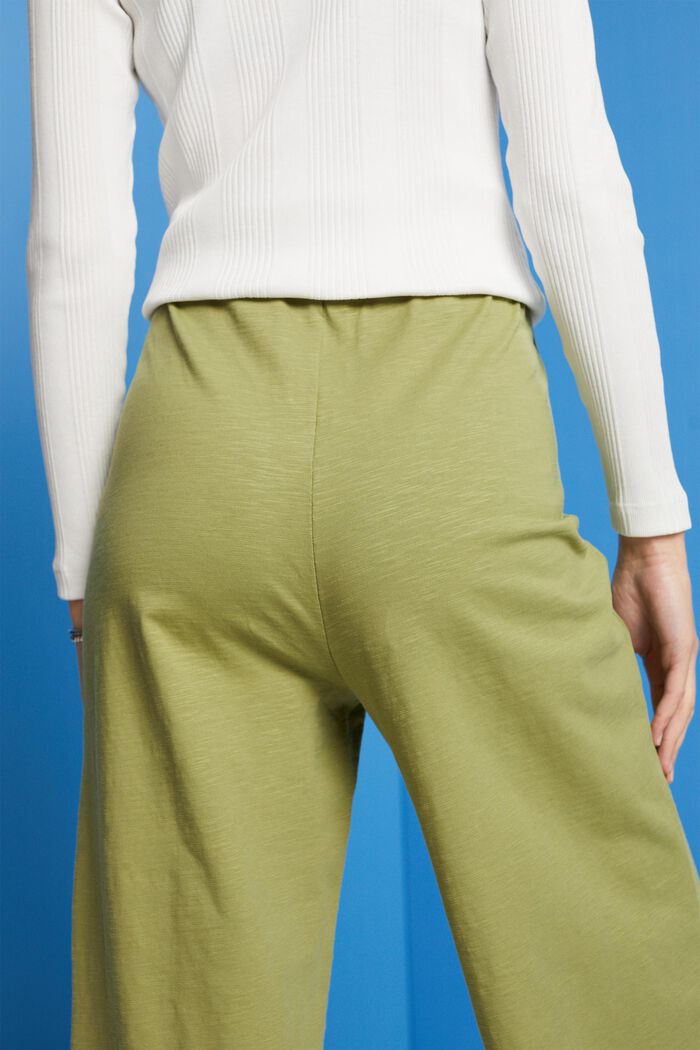 Jupe-culotte en jersey, 100 % coton, PISTACHIO GREEN, detail image number 4
