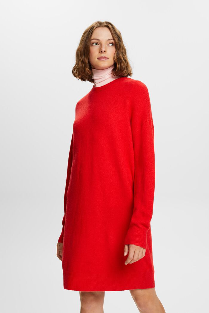Mini-robe en maille, RED, detail image number 1