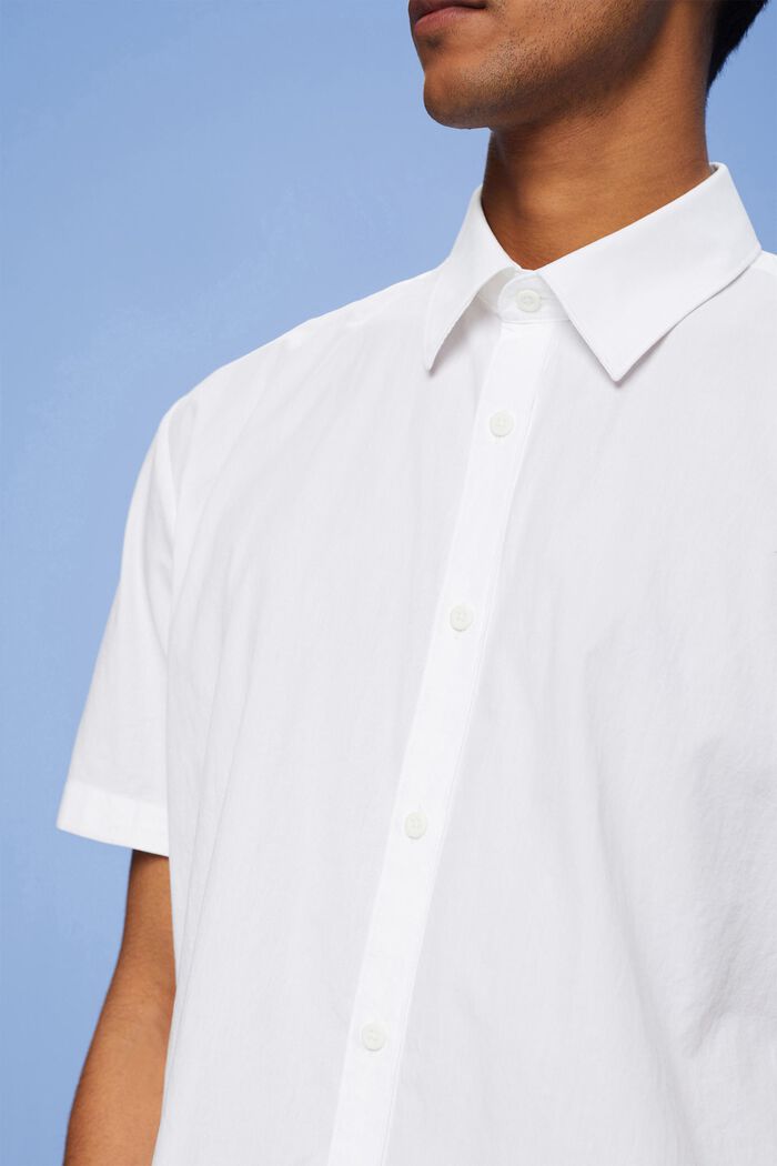 Chemise à manches courtes et col boutonné, WHITE, detail image number 2