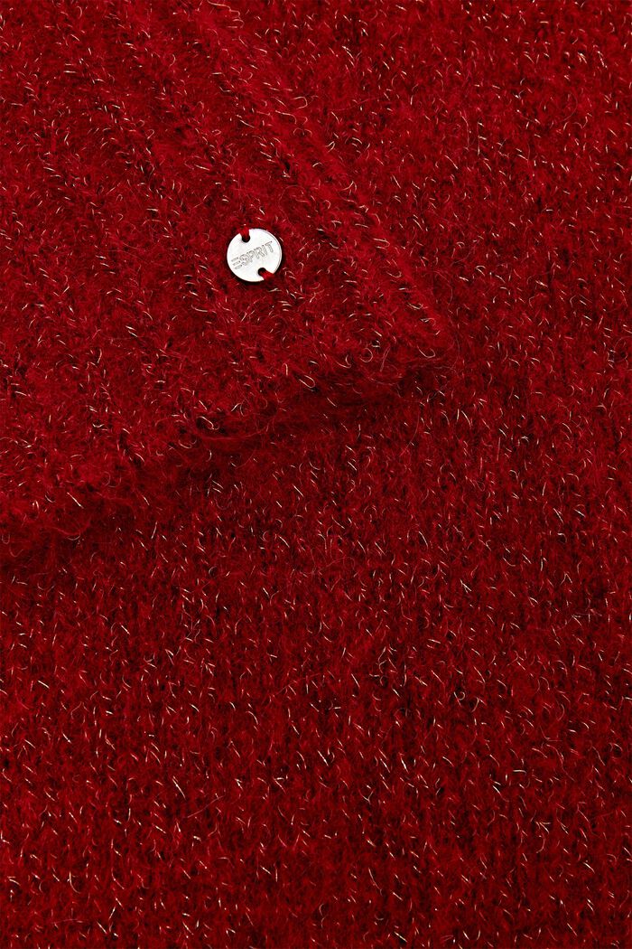 Écharpe en mohair et laine mélangée, DARK RED, detail image number 1