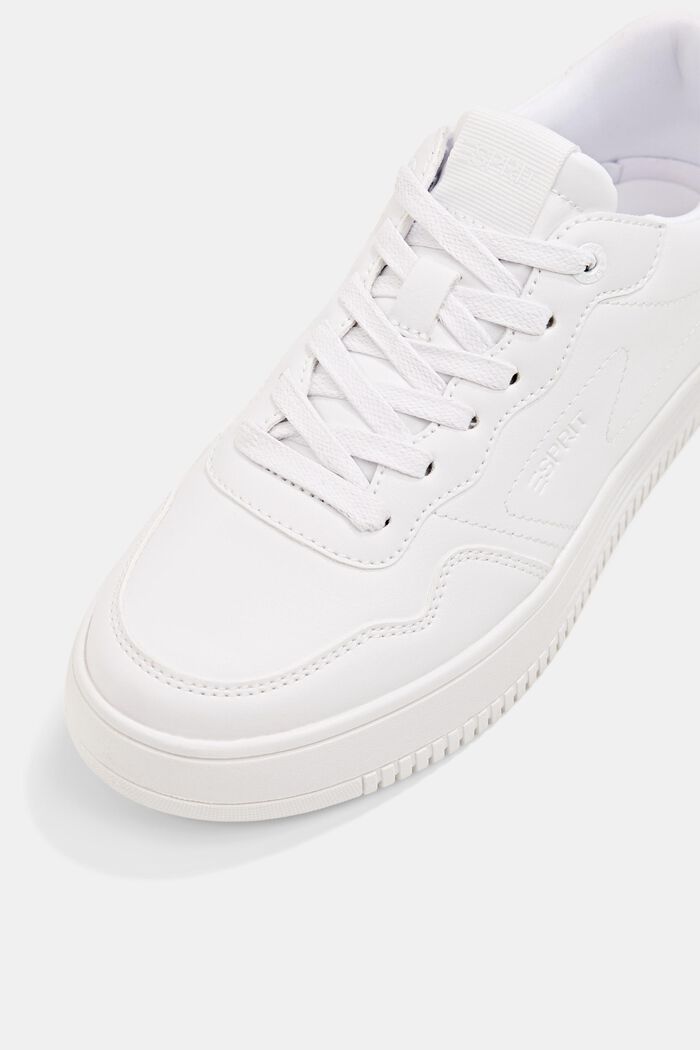 Sneakers à semelle à plateau, WHITE, detail image number 4