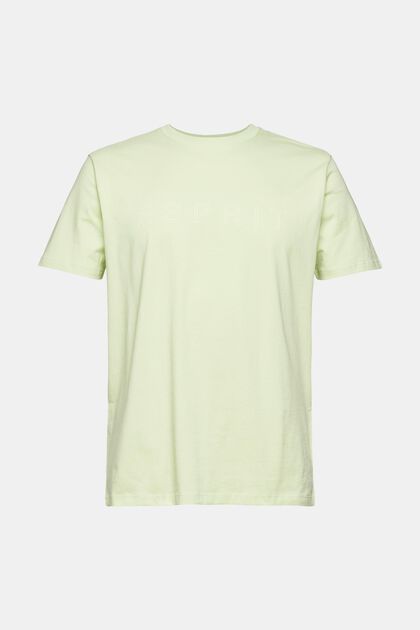 T-shirt en jersey animé d´un logo imprimé, LIGHT GREEN, overview
