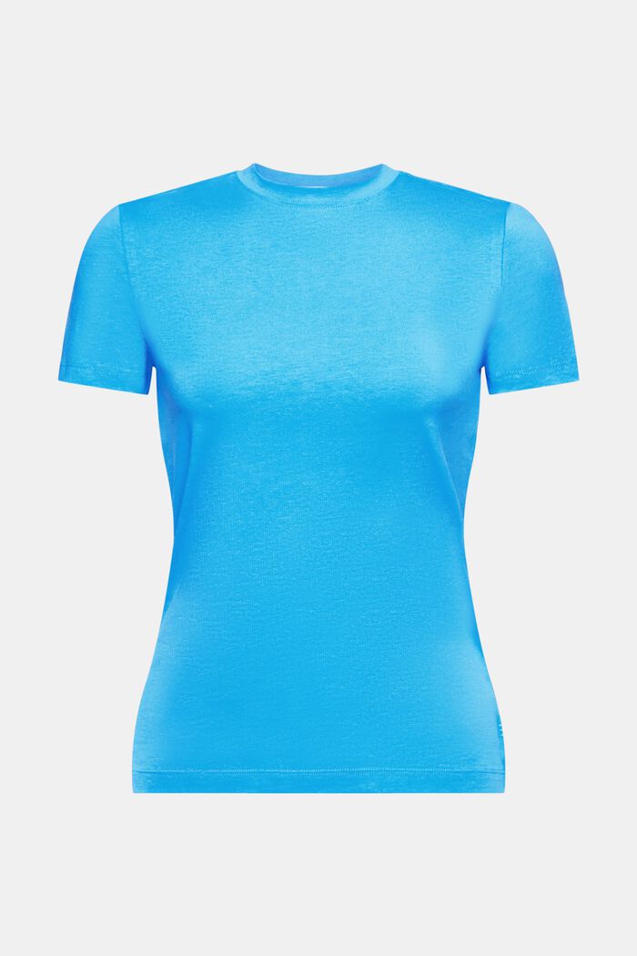 T-shirt à col ras-du-cou, BLUE, detail image number 5