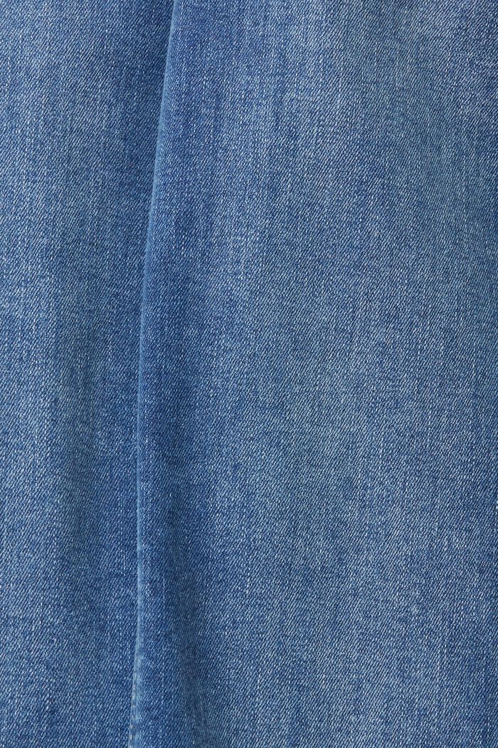 Jean stretch de coupe raccourcie, BLUE MEDIUM WASHED, detail image number 6
