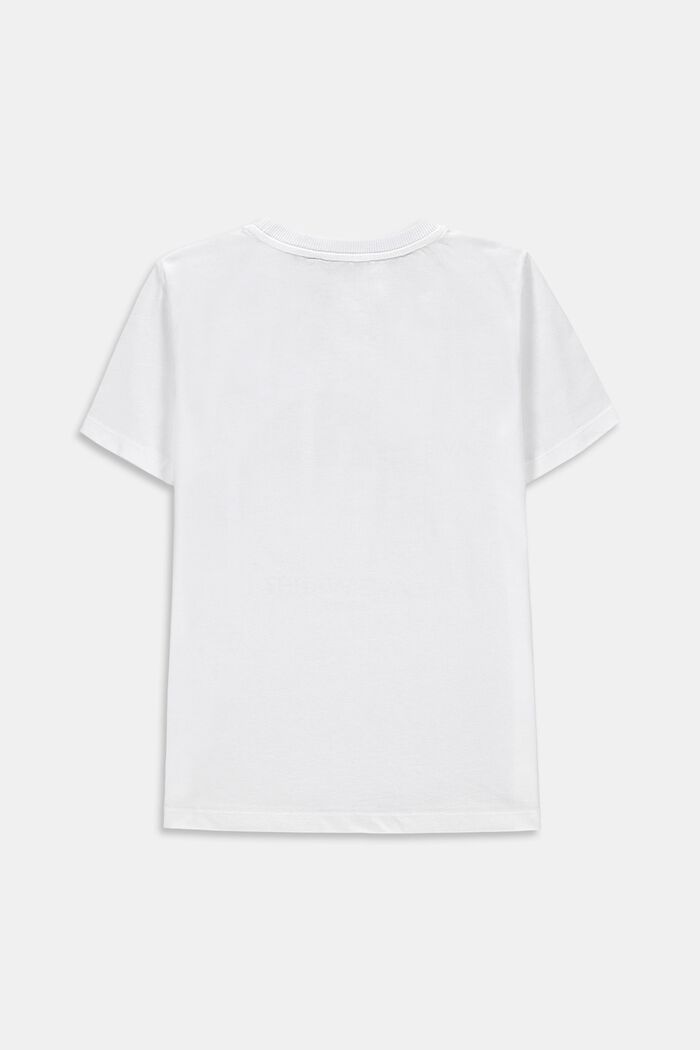 T-shirt oversize à imprimé photographique, 100 % coton, WHITE, detail image number 1