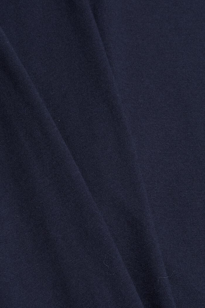 Haut de pyjama en 100 % coton biologique, NAVY, detail image number 4