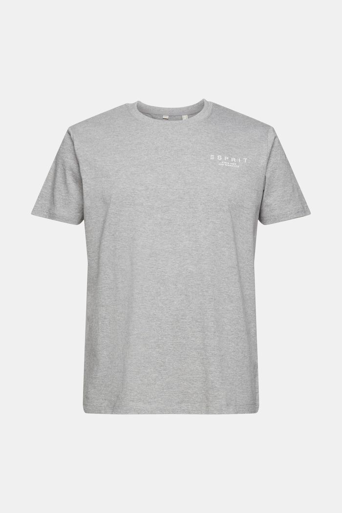 T-shirt en jersey orné d´un logo imprimé, LENZING™ ECOVERO™, MEDIUM GREY, detail image number 5