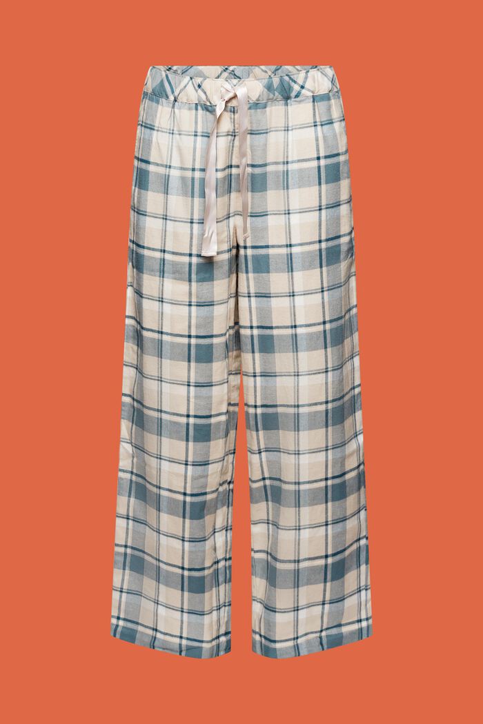 Pantalon de pyjama à carreaux en flanelle, TEAL BLUE, detail image number 6